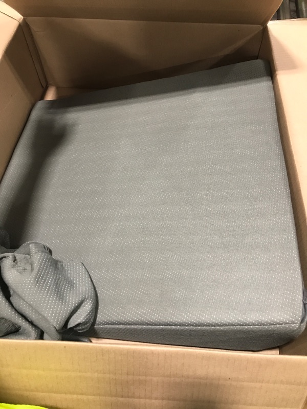 Photo 1 of Bed Wedge Pillow | Unique Curved Design for Multi Position Use | Memory Foam Wedge Pillow for Sleeping | Works for Back Support, Leg, Knee | Includes Cover Plus Extra Sheet (Dark Grey)