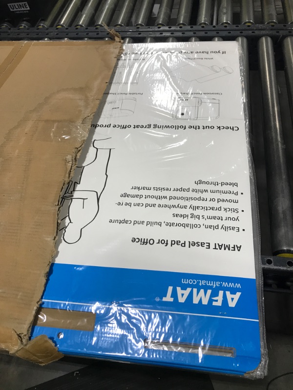 Photo 1 of AFMAT Sticky Easel Pads, Chart Paper for Teachers, 8 Pads, Upgraded Large Flip Chart Paper with Sticky Back, Self Stick Easel Paper for Walls, Windows, White Board, 25 x 30 Inches, 30 Sheets/Pad