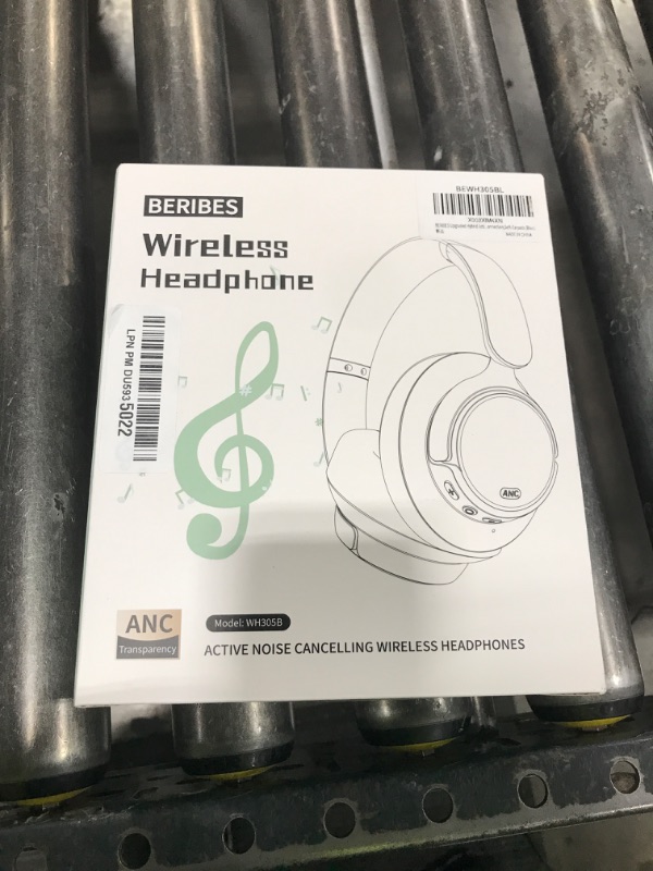 Photo 1 of BERIBES Upgraded Hybrid Active Noise Cancelling Wireless Headphones with Transparent Modes,70H Playtime Bluetooth Headphones Wireless with Mic, Deep Bass,3.5MM Cable,Soft-Earpads,Fast Charging-Blue