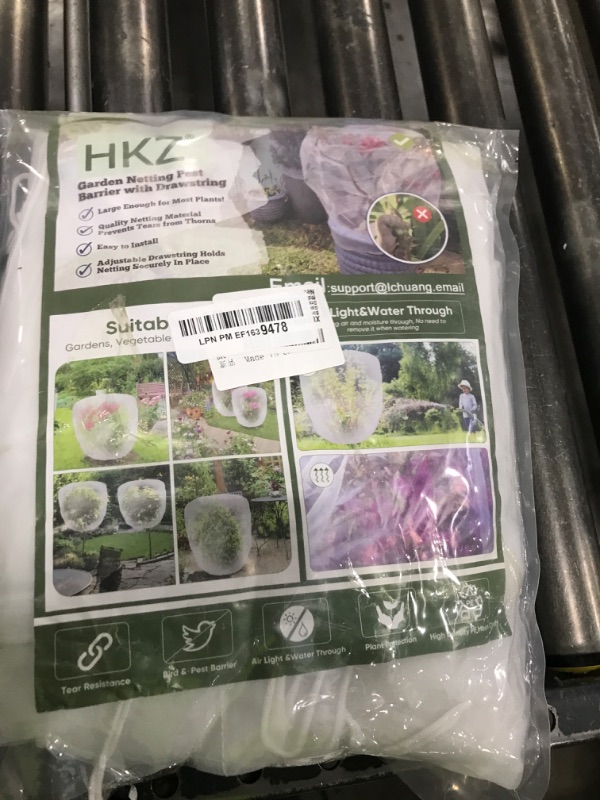 Photo 1 of Bird Netting for Blueberry Bushes - 6Pcs Garden Netting Pest Barrier with Drawstring,Garden Plant for Vegetables Fruits Tree Cicada Netting for Trees (6,32x32inch/6PACK)