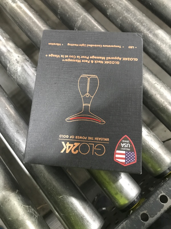 Photo 1 of GLO24K Red Light Beauty Device for Face and Neck - Based on Triple Action LED, Thermal, and Vibration Technologies