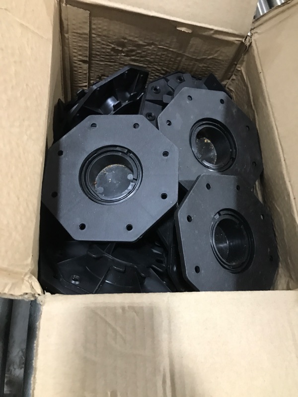 Photo 1 of Adjustable Deck Support Pedestal Paver 24Pack, Deck Blocks Deck Foundation Base Support Height Adjustment Raising from 1-3/16" to 2-3/8" by MCCKLE
