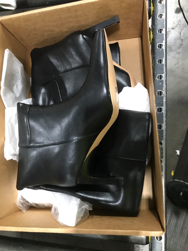 Photo 1 of WETKISS BLACK LEATHER BOOTS
SIZE 8.5 W 