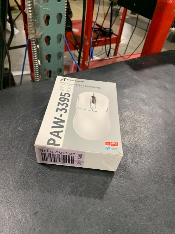 Photo 1 of ATTACK SHARK X3 Wireless Gaming Mouse, 49g Ergonomic Computer Mouse, Triple Modes PAW3395 26K DPI Optical Sensor, 200h Battery Life, Programmable Buttons, Gaming Accessories for PC/Laptop/Mac (White)