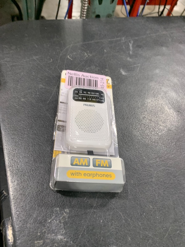 Photo 1 of PRUNUS J-777 Pocket Radios Portable AM FM Small Personal Radio with Best Reception, 2 AAA Battery Operated Transistor Radio with Headphone & Speaker for Walk/Jogging/Gym/Camping