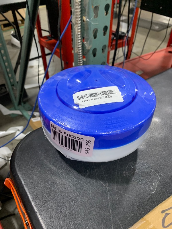 Photo 1 of Floating Chlorine Dispenser, Pool Spa Chlorine/Bromine Floater,7" Large Capacity Floating Chlorinator & Bromine Holder Fits 3 Inch Chemical Tablets?Collapsible?