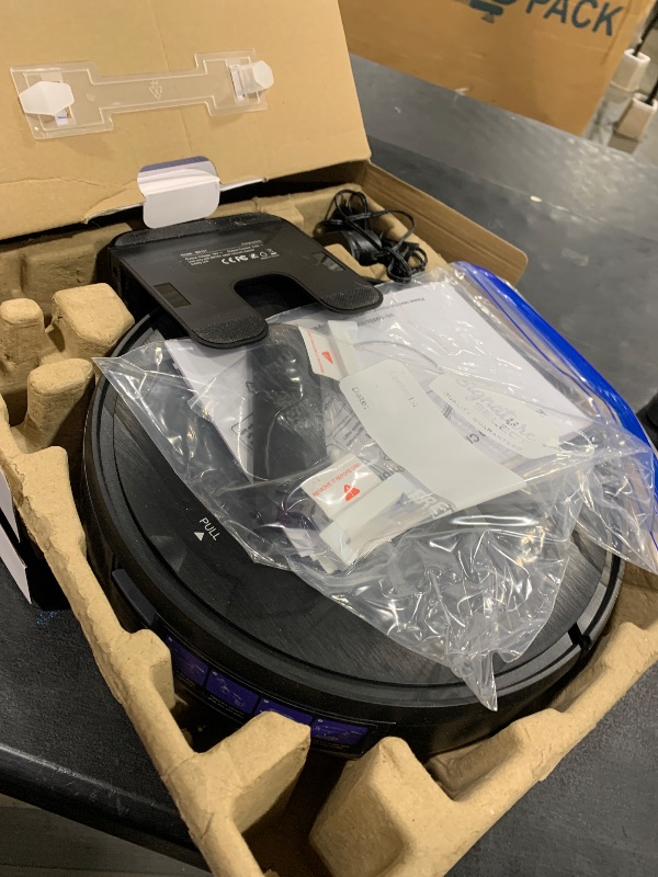 Photo 1 of Robot Vacuum and Mop Combo, 2-in-1 Mopping Robot Vacuum Cleaner with 2300Pa Suction, 2.87'' Slim Design, Wi-Fi/App/Voice Control, 3D Obstacle Avoidance&Self-Charging for Hard Floors, Carpets, Pet Hair