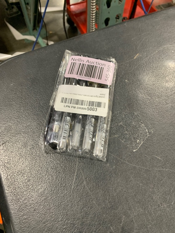 Photo 1 of Uni-Ball Signo UM-153 Gel Ink Rollerball Pen, 1.0mm, Broad Point, Black Ink, Pack of 6