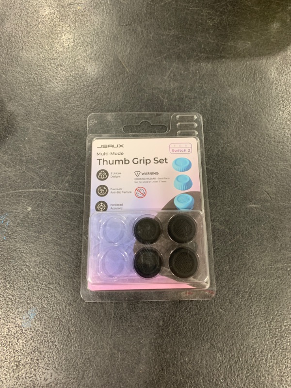 Photo 1 of JSAUX Thumb Grips for Nintendo Switch 2 (2025), Switch Thumb Grip Caps, Ergonomic Design, Enhanced Gaming Grip, Comfortable & Durable, Joycon Grip Button Stick Cover - Black, 3Pairs(6pcs)