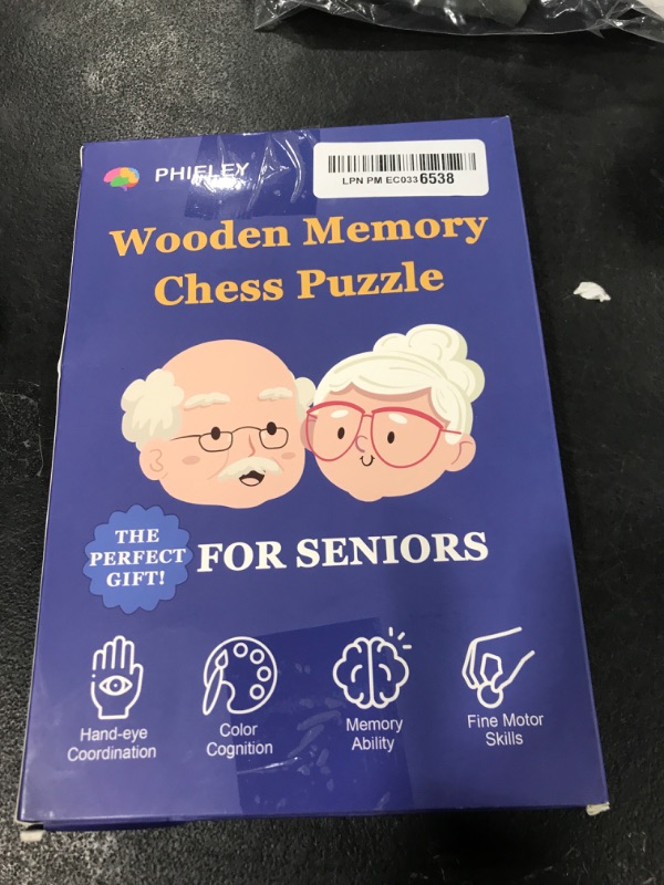 Photo 1 of Easy Memory Games for Dementia Patients, Color Matching Dementia Activities for Seniors, Wooden Alzheimers Products for Elderly, Fidget Sensory Busy Board Gadgets Gifts
