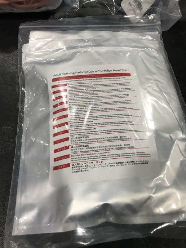 Photo 1 of LVCHEN 4 Pairs AED Pads - Reusable Adult AED Training Pads - AED Trainer Replacement Pads for Nurse Training and Student Learning