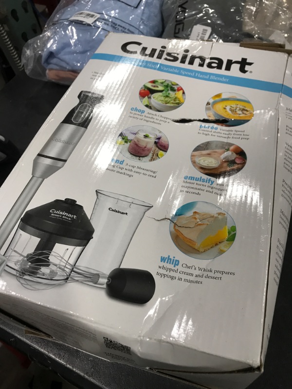 Photo 1 of Cuisinart CSB-179 Smart Stick Variable Speed Hand Blender, Stainless Steel