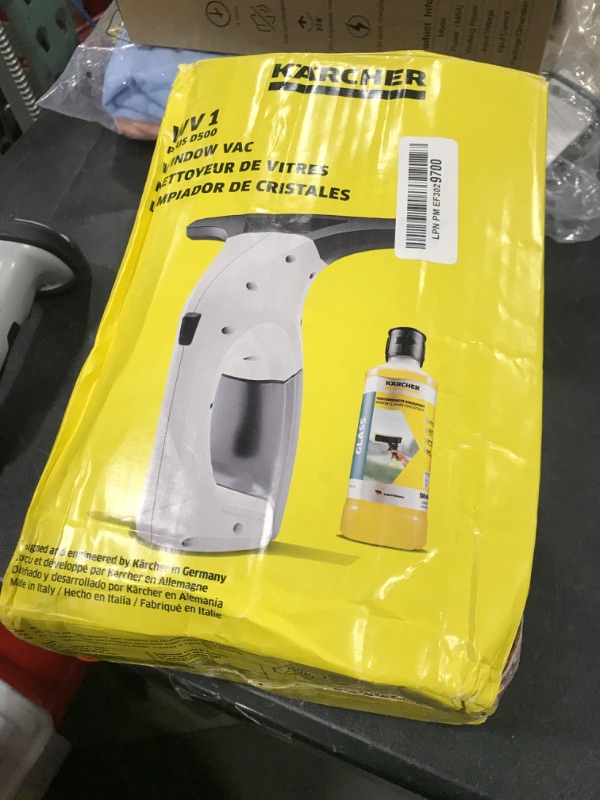 Photo 1 of Kärcher WV 1 Electric Window Vacuum Squeegee 10" - Perfect for Showers, Mirrors, Glass, and Countertops - Electric Squeegee