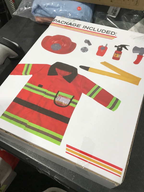 Photo 1 of Liberry Fireman Costume for Kids 3 4 5 Years Old, Firefighter Tools with Fire Extinguisher, Pretend Play Toy Gift for Toddler Boys & Girls