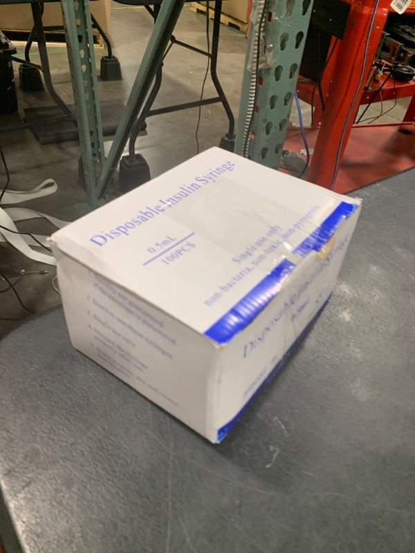 Photo 1 of U-100 0.5cc/ml 30 Gauge 5/16" Syringe, Individually Packed 100 PACK