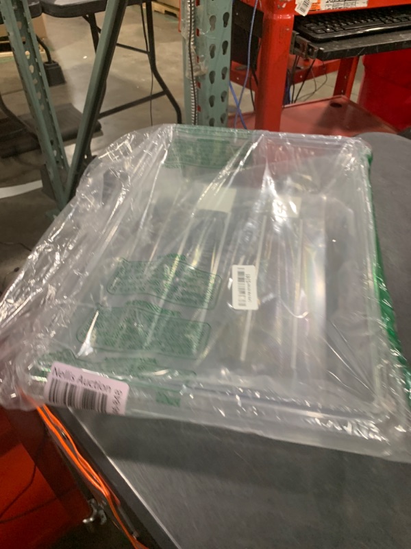 Photo 1 of Rubbermaid Commercial Products Polycarbonate Food Storage Box/Tote, 2 Gallon, Clear, for Restaurant/Kitchen/Cafeteria