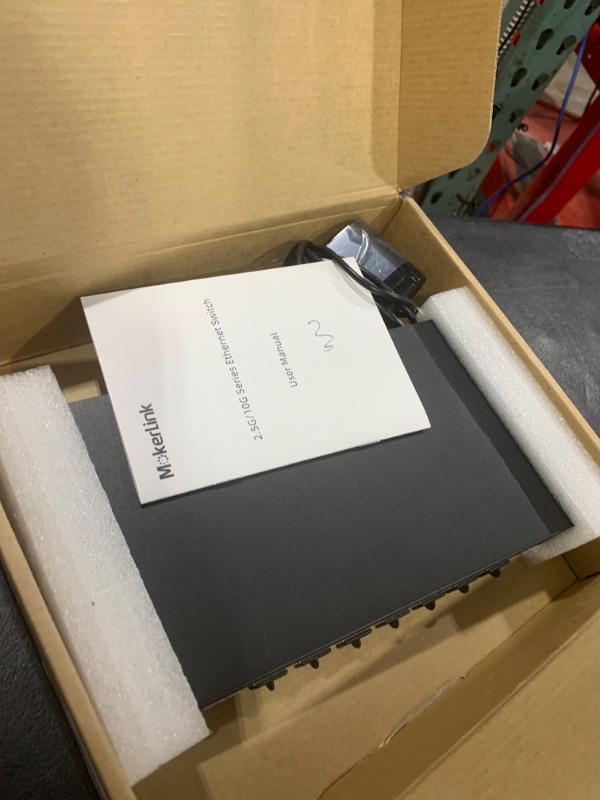 Photo 1 of MokerLink 8 Port 10Gbps SFP+ Switch, Support 1G/2.5G/10G SFP Module, 160Gbps Bandwidth, Fanless Unmanaged Plug and Play Ethernet Switch
