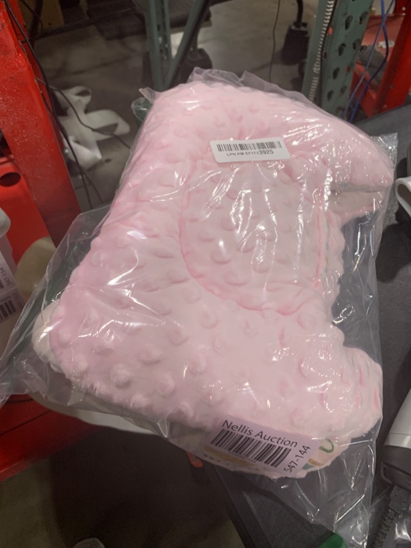 Photo 1 of CARUILI Infant Car Seat Insert Cushion, Super Soft Baby Car Seat Head Support & 2 Straps Pads, Reversible Preemie Newborn Carseat Insert, Fit Car Seat, Stroller, Infant Bouncer, Pink Rainbow