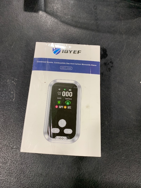 Photo 1 of IQYEF 5-in-1 Carbon Monoxide Detectors,Natural Gas Leak Detector & Smoke and Carbon Monoxide detectors Plug-in, Battery Backup, HD Digital Display for CO, Smoke, Gas, Temp, Humidity - Home & RV Use