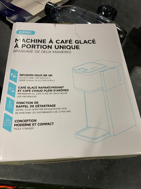 Photo 1 of Tastyle Mini Hot and Iced Coffee Maker Single Serve, for K Cup and Ground, 6 to 14 Oz Brew Sizes, with Recipe Book, for Home, Travel, RV, Office and Dorm, Classic Black (2.0 Version)