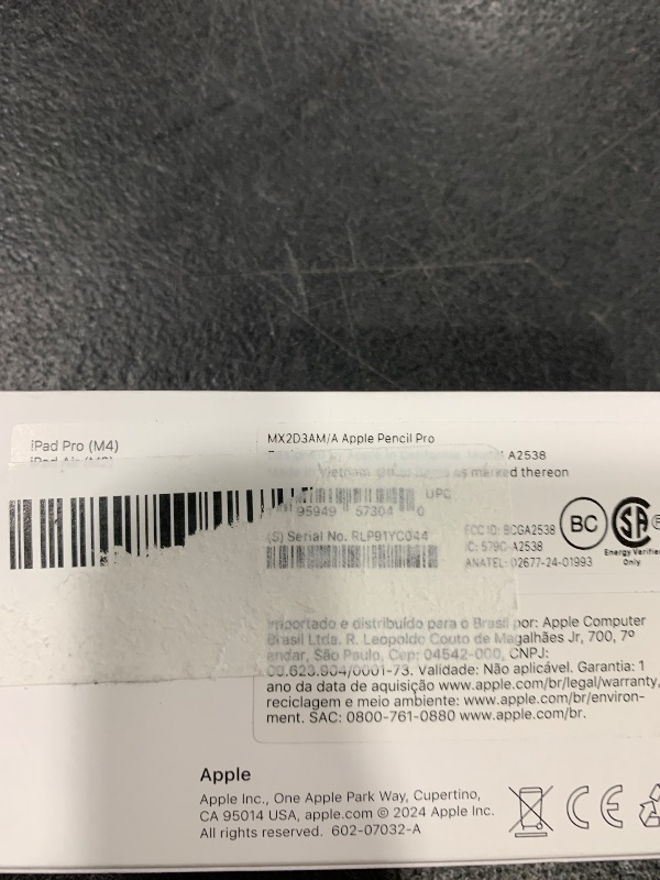 Photo 1 of Apple Pencil Pro: Latest Model - Device Compatibility Check Required - Pixel-Perfect Precision, Tilt and Pressure Sensitivity, Perfect for Note-Taking, Drawing, and Art. Charges and Pairs Magnetically