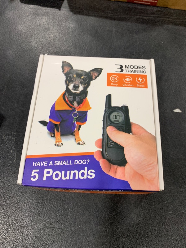 Photo 1 of Tiniest Dog Shock Collar, Lightest Dog Training Collar with Remote for Small Dogs 5-15lbs & Medium Large Dogs/Puppies, Waterproof, Rechargeable, 1300ft Range (Black&Ultra Tiny)