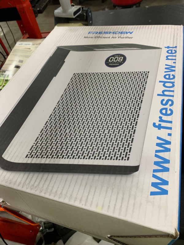 Photo 1 of FRESHDEW Air Purifier for Home Up to 2300ft² with H14 True HEPA & Double-Sided Intake | Washable Pre-Filter & Air Quality Sensor | 22dB Ultra Quiet for Bedroom | Allergen/Dust/Smoke/Pet Dander