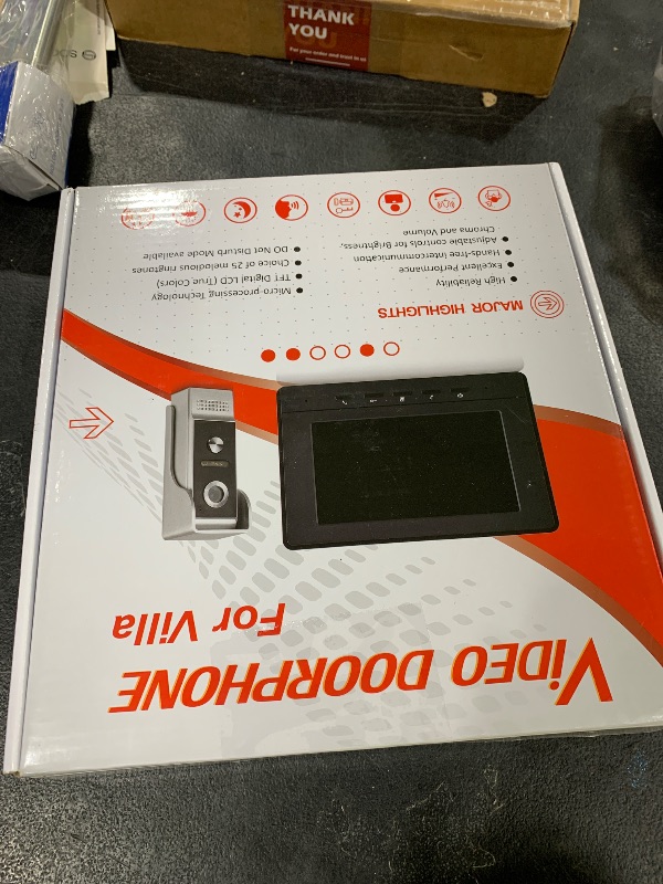 Photo 1 of AMOCAM Wired Video Intercom System, 7 Inches Video Doorbell Door Phone System, HD Camera Kits Support Unlock, Monitoring, Dual-Way Intercom for Villa Home Office Apartment