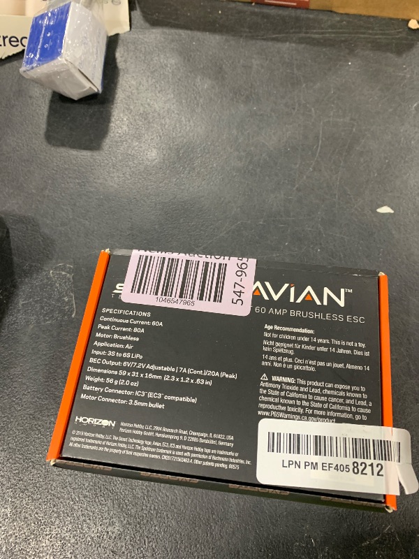 Photo 1 of Spektrum Avian 60 Amp Brushless Smart ESC, 3S-6S, SPMXAE1060