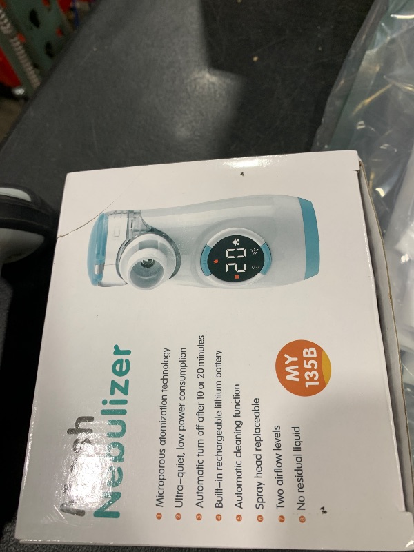 Photo 1 of Misty Nebulizer, Portable Nebulizer with Intuitive LED Interface and Auto-Cleaning, Handheld Nebulizer for Adults Kids