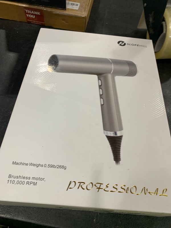 Photo 1 of slopehill Hair Dryer with Unique Brushless Motor | Intelligent Fault Diagnosis | Innovative Microfilter | Oxy Active Technology | Led Display (Grey)