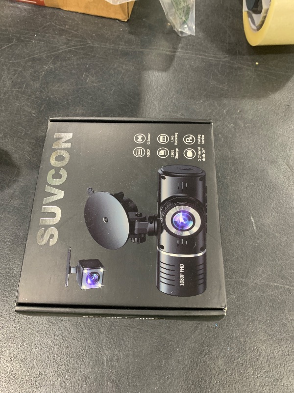 Photo 1 of Dash Cam Front and Rear, 1080P Dash Camera for Cars, 3 Channel Car Camera Front Rear and Inside with 32GB Card, Loop Recording, Night Vision, HDR, G-Sensor, 24Hr Parking