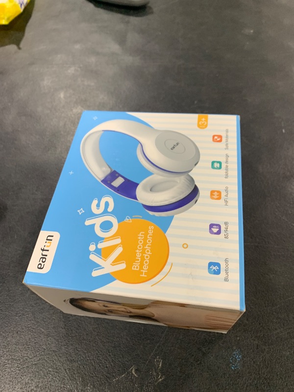 Photo 1 of EarFun K2 Kids Bluetooth Headphones, Kids Headphones with Volume Limited, 40H Playtime, Built-in Mic, Stereo Sound, Foldable Over-Ear Headphone for School/Travel/iPad/Tablet, White