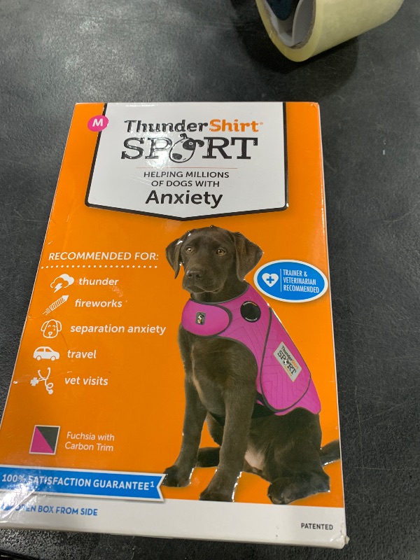 Photo 1 of ThunderShirt for Dogs, Medium, Fuchsia Sport - Dog Anxiety Relief Calming Vest
