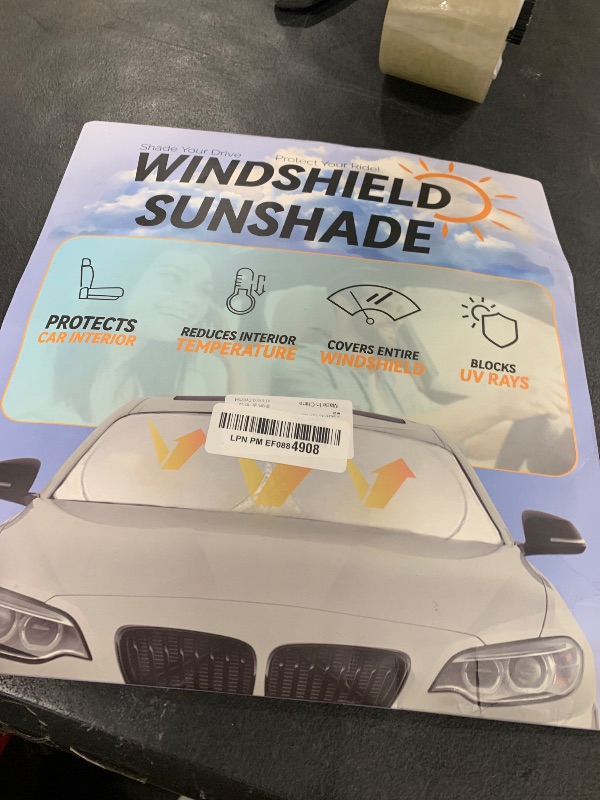 Photo 1 of INSAUTO for GLC Windshield Sunshade Foldable Sun Shade Custom-fit for Mercedes Benz 2016-2022 GLC SUV GLC300 Windshield Cover Car Front Window Sun Visor Shield Keeps Your Vehicle Cool Accessories