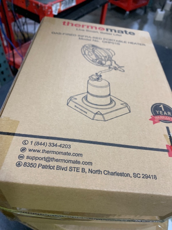 Photo 1 of ThermoMate Propane Single Tank Top Heater 15000BTU With Tip-Over Switch, Portable Heater for Outdoor, Ice Fishing, Cart Golf, Hunting