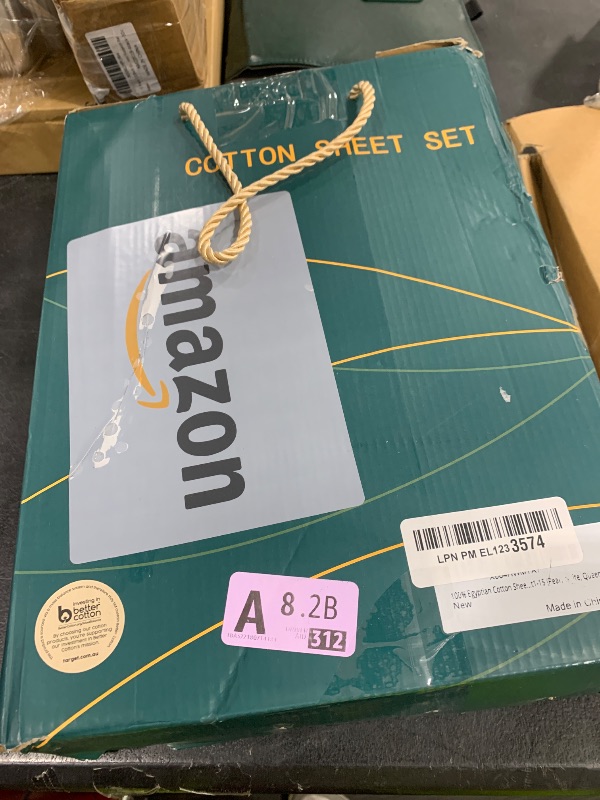 Photo 1 of 100% Egyptian Cotton Sheets Queen Size Bed Sheet - 1000 Thread Count Long Staple,18 Inches Deep Pocket,Bedding Super Soft Breathable,All Season,Sateen Weave 4-Pc Sets (Pearl White, Queen)