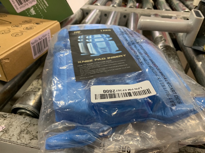 Photo 1 of Hmyl Easy No Strap Knee Pad Insert for Work Pants, Uniforms, and Tactical Pants, Breathable Pocket Knee Pads for Gardening, Construction, Flooring, Cleaning, and Garage, 9.3''×6.5''×1'', Blue