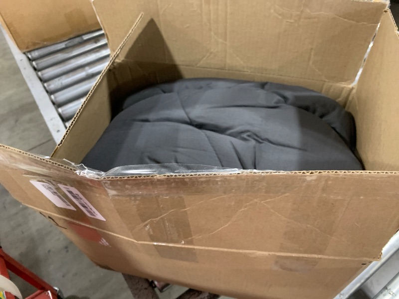 Photo 1 of CozyLux California King Comforter Set with Sheets Dark Grey 7 Pieces Cal King Bed in a Bag All Season Bedding Sets with Comforter, Pillow Shams, Flat Sheet, Fitted Sheet and Pillowcases