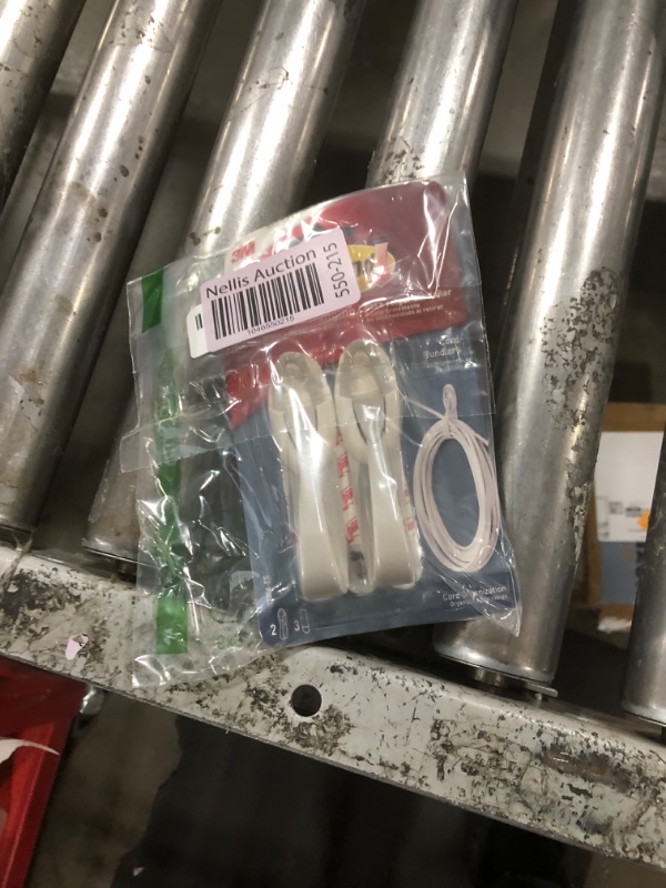 Photo 1 of Command Cord Bundlers, Damage-Free Cord Management, 2-Bundlers, 3-Strips, Holds up to 2 lbs - Easy to Open and Close, Ideal for Organizing Cables and Cords
