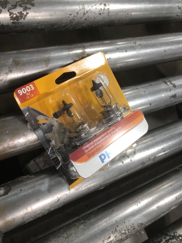 Photo 1 of Philips 9003 Standard Halogen Replacement Headlight Bulb, 2 Pack