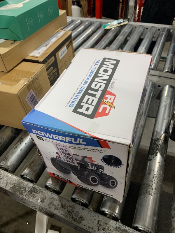 Photo 1 of STEMTRON Amphibious Remote Control Car Toys for Boys 2.4GHz 1:16 All Terrain Off-Road RC Car Waterproof RC Monster Truck Kids Pool Toys Remote Control Boat Gifts for Kids Boys