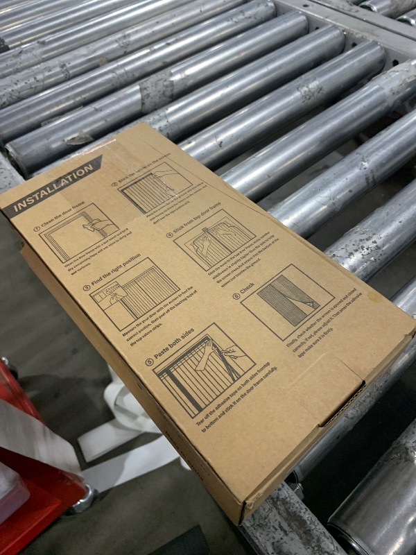 Photo 1 of Magnetic Screen Door?Screen Door Mesh?Keep Bugs Out, Heavy-Duty Mesh Curtain,Pet and Kid Friendly, Works with Front Doors, Sliding Doors?38x82 Inch White