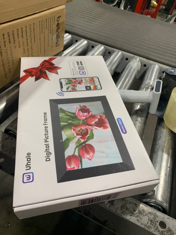 Photo 1 of Uhale Digital Picture Frame 32GB Storage 10.1 Inch WiFi Electronic Photo Frames SD Card Slot IPS Touch Screen HD Display Auto Rotate Slideshow Share Videos Photos Instantly Send Wishes Remotely