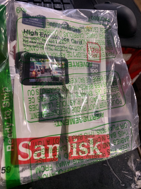 Photo 1 of SanDisk 128GB High Endurance Video MicroSDXC Card with Adapter for Dash Cam and Home Monitoring systems - C10, U3, V30, 4K UHD, Micro SD Card - SDSQQNR-128G-GN6IA