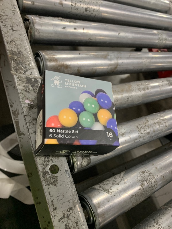 Photo 1 of Yellow Mountain Imports 60 Pieces Chinese Checkers Marbles Set with Solid Colors - 16 Millimeters