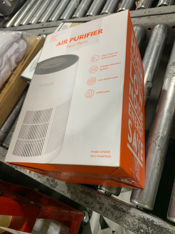 Photo 1 of Air Purifiers for Home Large Room 1200ft², KOIOS H13 True HEPA Air Purifier for Bedroom with 7 Colorful Lights, Aromatherapy, Desktop Air Filter Cleaner for Smoke Dust Pollen Pets Dander Odor, AP2303