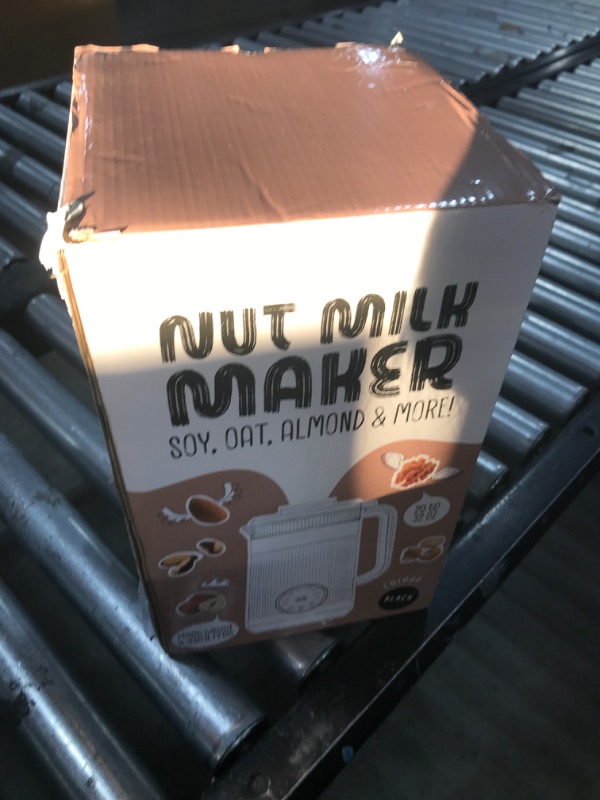 Photo 1 of Wamery Original Nut Milk Maker Machine - 32oz Almond, Oat, Soy Milk Maker - Plant Based & Vegan Milk Maker with Delay Start, Keep Warm & Boil Water Functions (Black)