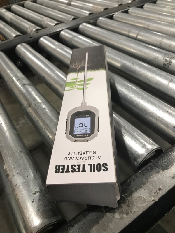 Photo 1 of 4-in-1 Soil Moisture Meter Digital Plant Temperature/Soil Moisture/PH Meter/Sunlight Intensity Backlight LCD Display Soil Test Meter for Gardening, Farming and Outdoor Plants