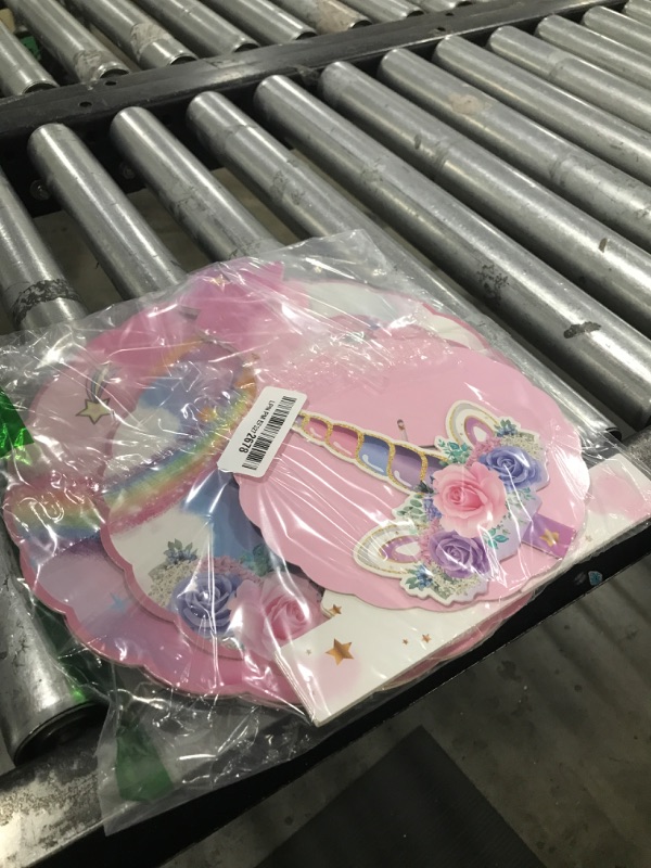 Photo 1 of 2 Pack Unicorn Cupcake Stands Birthday Decorations: 3-Tier Unicorn and Rainbow Theme Party Supplies Cake Stand Toppers for Girls Kids - Suitable for 48pcs Cupcakes Pink Table Decorations